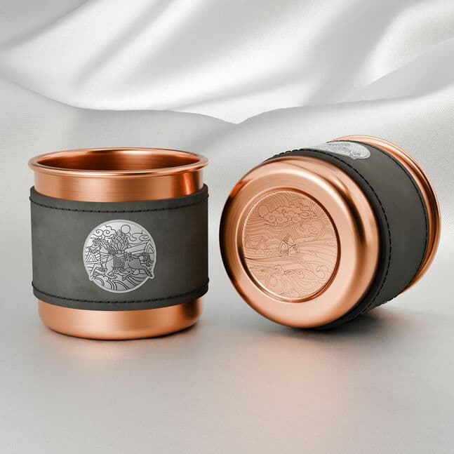 Double Copper Mug /Мөнгөн тоногтой/