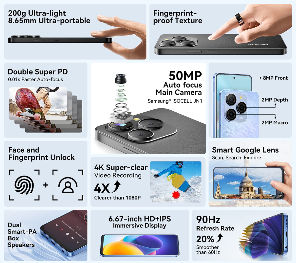 BLACKVIEW SHARK 9 5G 8/256GB - 2