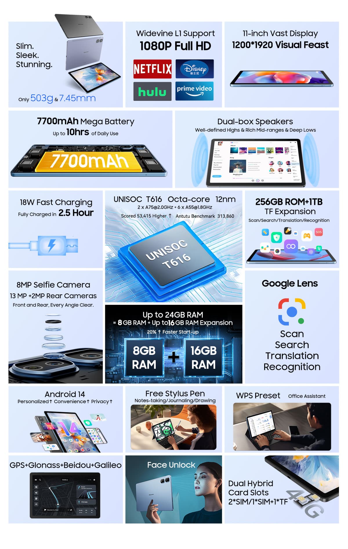 BLACKVIEW TAB 16 PRO   8/256GB - 3